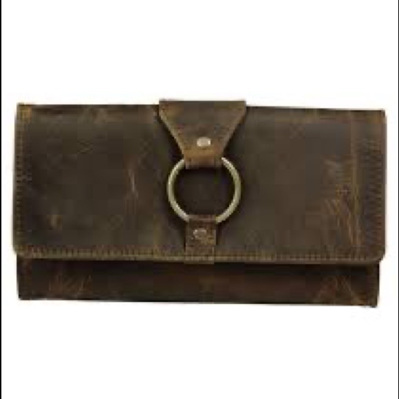 NWT Myra Bag Leather Wallet Just4Me Buckle Flap - Picture 4 of 4